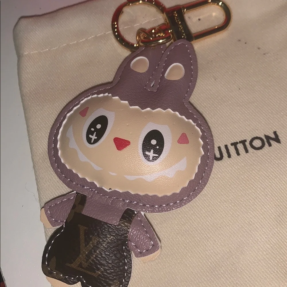 Louis Vuitton Purple Bear Key & Card Holder Charm - Picture 3 of 4